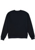 A black crew sweatshirt with long sleeves and a round neckline, featuring a simple design and no visible branding.