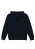 A women's everyday hoodie in dark navy, featuring a hood and a simple, minimalist design.