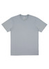 A grey short sleeve t-shirt with a simple design and no visible logos or branding.