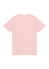 A pink short sleeve T-shirt with a simple design and no visible logos or text.