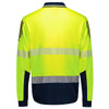 ZH550 - Mens Hi Vis Flux Segmented Tape Long Sleeve Polo