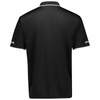 Black / White - Back - H145 - Mens Striker Short Sleeve Polo - Syzmik