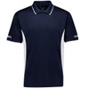 Navy / White - Front - H145 - Mens Striker Short Sleeve Polo - Syzmik