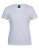 White - Front - 1STS1 - C of C Ladies Cotton S/S Stretch Tee