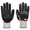 Grey / Black - Front - A718 - Impact C13 Nitrile Foam Glove