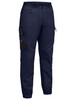 Navy - Front - BPC6237 - Flx & Move Elastic Waist Cargo Cuffed Pants