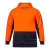 Navy / Orange - Front - WT8010 - Two Tone Hi Vis Hoodie