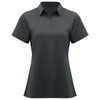 Charcoal - Front - P515LS - Womens Lotus Short Sleeve Polo - Biz Collection