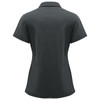 Charcoal - Back - P515LS - Womens Lotus Short Sleeve Polo - Biz Collection