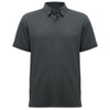  Charcoal - Front - P515MS - Mens Lotus Short Sleeve Polo - Biz Collection