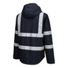 Dark Navy - Three Quarter Back - F442  - Iona Enhanced Lightweight Packable Jacket - Portwest