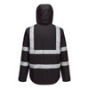 Black - Back - F442  - Iona Enhanced Lightweight Packable Jacket - Portwest