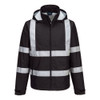 Black - Front - F442  - Iona Enhanced Lightweight Packable Jacket - Portwest