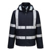 Dark Navy - Front - F442  - Iona Enhanced Lightweight Packable Jacket - Portwest