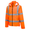 Orange - Three Quarter Front - S164 - Hi-Vis Lightweight Packable Jacket - Portwest