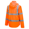 Orange - Three Quarter Back - S164 - Hi-Vis Lightweight Packable Jacket - Portwest