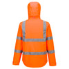 Orange - Back - S164 - Hi-Vis Lightweight Packable Jacket - Portwest
