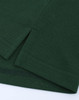 A green men's classic cotton/poly pique short-sleeve polo featuring side vents and a smooth finish.
