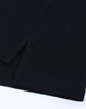 A black cotton/poly pique polo featuring a classic short-sleeve design and a subtle logo.