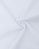 A smooth, white ultrafine cotton pique fabric with a spiral fold. Features a subtle texture.