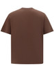 A unisex heavy cotton oversized tee in a rich brown colour, featuring a simple design with no visible logos.