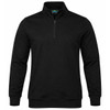 Black - Front - 1534 - MAWSON MENS 1/4 ZIP SWEATER - Aussie Pacific