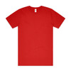 A red Block Tee with a simple design and a discreet logo on the label.