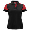 Black / Red - Front - PA211W - Women's Printer Prime Polo - Printer