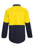 Yellow / Navy - Alternate - WS4254 - Hybrid Two Tone Shirt