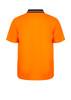 Orange / Navy - Alternate - WSP205 - Hi Vi Two Tone S/S Laundry Polo