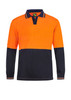 WSP206 - Hi Vi Two Tone L/S Laundry Polo