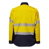 Yellow / Navy - Alternate - WS6068 - Ripstop L/S Vented Shirt W/Tape