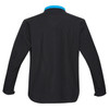 J307K - Kids Geneva Jacket - Black/Cyan - Back