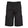 ZW012 - Mens Drill Cargo Short Black Back