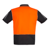 ZH236 - Mens Hi Vis Zone Polo Orange/Black Back