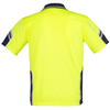 ZH237 - Mens Hi Vis Squad S/S Polo Yellow Navy