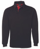 Black / Red - Front - 3RT - JB's 2 Tone Rugby -3Xs