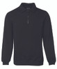 Black - Front - 3FSZ - JB's 1/2 Zip Fleecy Sweat -2Xs
