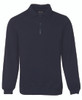 Navy - Front - 3FSZ - JB's 1/2 Zip Fleecy Sweat -2Xs
