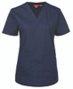 Navy - Front - 4SRT1 - JB's Ladies Scrubs Top