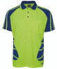 Lime / Royal - Front - 6HSP - JB's HV S/S SPIDER POLO Lime / Royal - Front - 6HSP - JB's HV S/S SPIDER POLO
