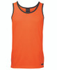 Orange / Navy - Front - 6HCS4 - JB's HV 4602.1 CONTRAST SINGLET