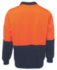 Orange / Navy - Alternate - 6HVFH - JB's HV 1/2 ZIP FLEECY