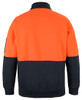 Orange / Black - Alternate - 6HVFH - JB's HV 1/2 Zip Fleecy -2Xs
