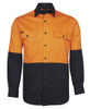 Orange / Black - Front - 6HWSL - JB's HV L/S 150G SHIRT