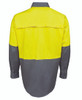 Yellow / Charcoal - Alternate - 6HWSL - JB's HV L/S 150G SHIRT