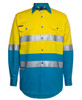Yellow / Aqua - Front - 6DNWL - JB's HV (D+N) L/S 150G W/SHIRT