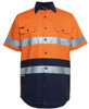 Orange / Navy - Front - 6HSS - JB's HV (D+N) S/S 190G SHIRT
