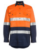 Orange / Navy - Front - 6HWCF - JB's HV (D+N) CLOSE FRONT L/S 190G SHIRT