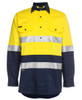 Yellow / Navy - Front - 6HWCF - JB's HV (D+N) CLOSE FRONT L/S 190G SHIRT